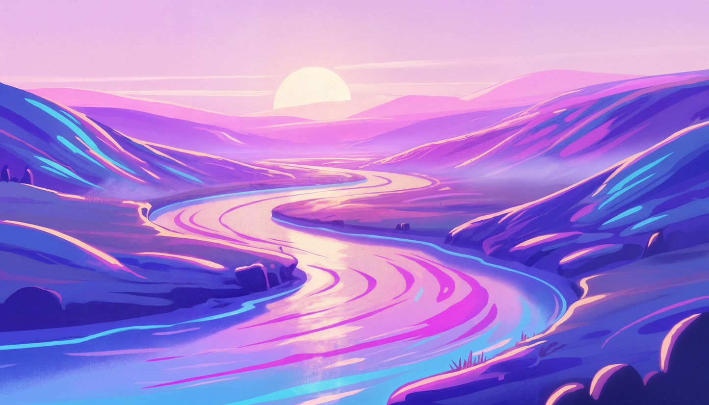 Premium Ceramic Mug - Valley of Light Lavender Edition