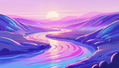 Premium Ceramic Mug - Valley of Light Lavender Edition