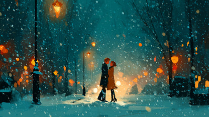 Mug with Color Inside - Winter Lights and Tender Silence Edition