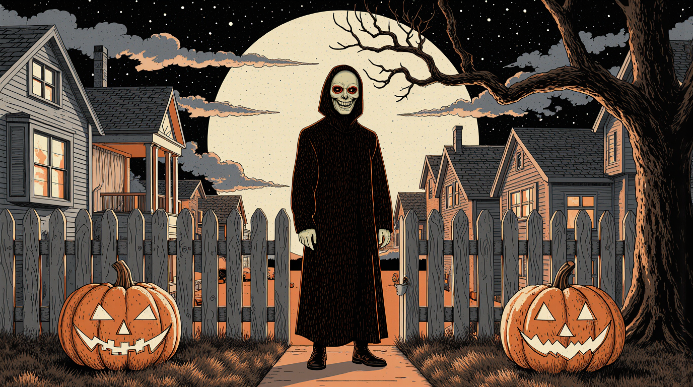 Black Glossy Mug - The Halloween Visitor Edition